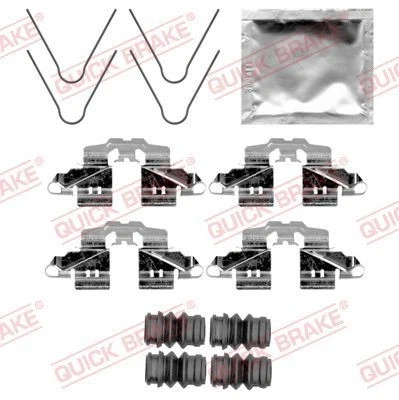 QUICK BRAKE MONTAGE-SATZ BREMSBELÄGE ZUBEHÖR HINTEN passend für RENAULT CLIO TOY - Image 1 of 1