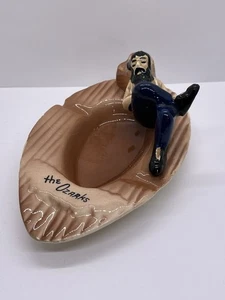 Keramik Aschenbecher Vintage Souvenir Ozarks Sleeping Hillbilly Arkansas Missouri AR - Bild 1 von 9