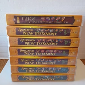NEST Animated New Testament Volumes 1-4 Old Testament Volumes 1-2 Kids 10 Lot - Bild 1 von 15