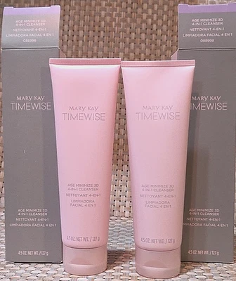 2 Mary Kay TimeWise Age Minimize 3D 4-in-1 Cleanser Combination/Oily 4.5oz - Image 1 of 4