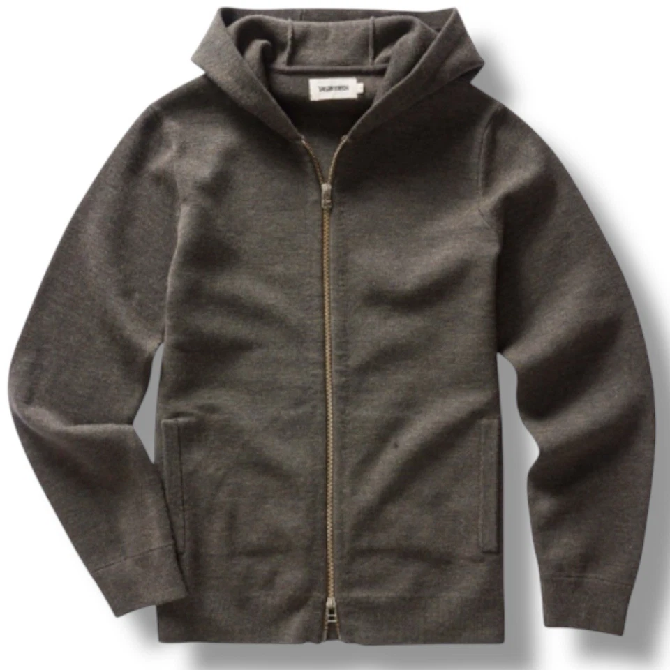 Taylor Stitch The Portola Hoodie Merino Wool in Heather Loden sz 40 NWT - Image 1 of 4
