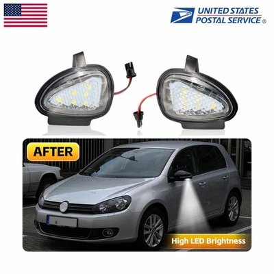 CAr Side Mirror Puddle Light For Volkswagen GOLF MK6 2008-2014 Touran 2011-2014 - Image 1 of 4