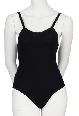 Girls Ladies Black Ballet Dance Cotton Camisole Leotard KDC020 By Katz