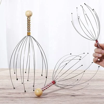 Massaggiatore Per La Testa con 12 Bracci Massaggio lenitivo cervello Argento