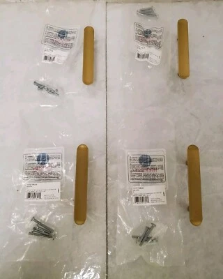 *4* Hickory Hardware Maven 3 pulgadas Tiradores de cajón de gabinete de latón dorado cepillado C/C Foto 1 de 4