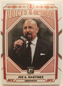 2022 DONRUSS OPTIC UFC #125 JOE A. MARTINEZ - VOICES OF THE OCTAGON - Picture 1 of 2