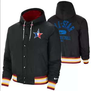 Nike NBA All-Star Game ASW 2022 Courtside Jacket Coat Black Size Large L - Picture 1 of 4