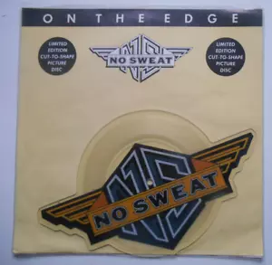 NO SWEAT On The Edge - Shaped Picture Disc (1990) - Picture 1 of 4