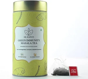 Dr.Raina's Green Immunity Masala Tea 25 Tea Bags Free Shipping World Wide - Picture 1 of 3
