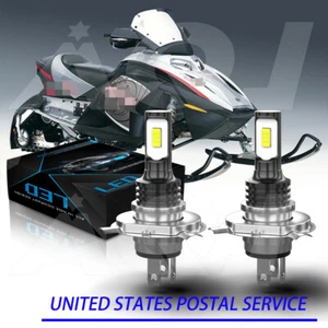 2 H4 SUPER Bright LED Headlight For Ski-Doo MXZ 700 1999-2003 Snowmobile Bulbs - Picture 1 of 10
