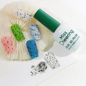 12ml Eierschale Nail Art UV Gel Politur Klare Basis Schwarz Fleckeneffekt Hybrid Niedlich - Bild 1 von 6