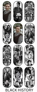 Black History Month Waterslide Nail Decals African Art Nail Wrap BLM Nail Kit - Picture 1 of 1