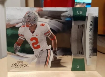 2009 Playoff Prestige Picks /500 Malcolm Jenkins #37 Rookie OHIO STATE BUCKEYES - Image 1 of 2