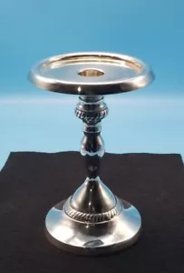 Pottery Barn Silver Plate Rope Twist Candlestick Candle Holder - Picture 1 of 11