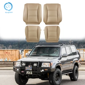 Seat Cover For 1998-2007 Toyota Land Cruiser Leather Driver Passenger Top Bottom - Bild 1 von 12