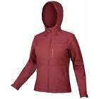 Endura Womens Hummvee Waterproof Hooded Cycling Jacket - Red