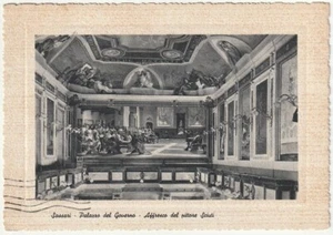 SASSARI - PALAZZO DEL GOVERNO - AFFRESCO DEL PITTORE SCIUTI - VIAGG. 1957 -11956 - Picture 1 of 1
