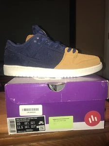 Nike SB Dunk Low Pro PRM Navy Desert Ochre DX6775-400 Size 10 NEW DS DEADSTOCK - Picture 1 of 11