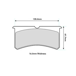 EBC Brakes RP-X Pastiglie freno per adattarsi a Wilwood pinza pistoncini stretta Superlite 4 e 6 - Foto 1 di 3