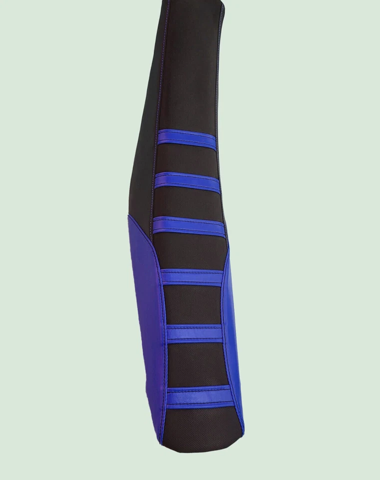 KAWASAKI KX 450 450F GRIPPER Funda Asiento Correa Personalizada 2009-2011 Negro/AZUL Foto 1 de 1