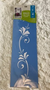 2010 Stencil Ease Americana FLORAL BREEZE Laser Cut Stencil 6x18" Acrylic Paints - Picture 1 of 12