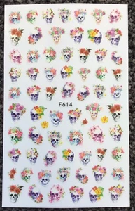 Halloween Nail Art Stickers, Blood, Skulls, Joker, Harlequin - Picture 1 of 11