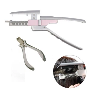 6D Hair Extension Machine Human Hair Extension Salon Hair Tool Connector + Piler - Picture 1 of 15