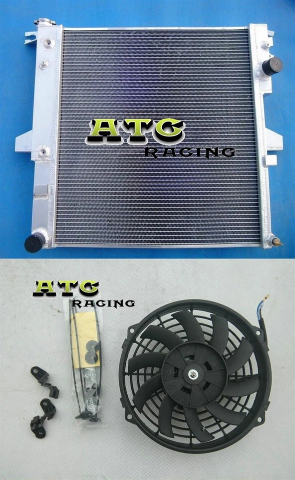 Radiador de aluminio + ventilador para Ford Explorer 1996 1997 1998 1999 5,0 V8 MT 1996-1999 Foto 1 de 4