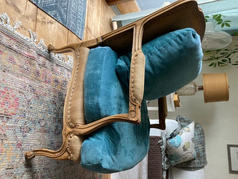 queen anne antique style chair Cover