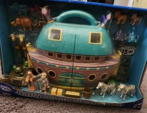 Just Kidz Carry Along Arche Noah Spielset Spielzeug Figuren Spiel Vintage Kmart NRFB - Bild 1 von 24