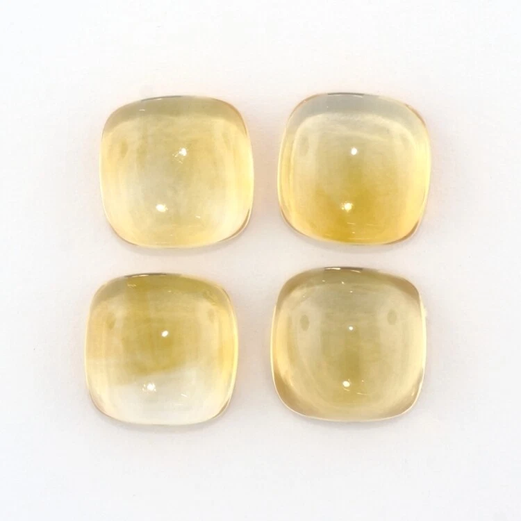 CITRINE 7 MM CUSHION CUT CABOCHON SOLD PER STONE ALL NATURAL F-4875 - Image 1 of 1
