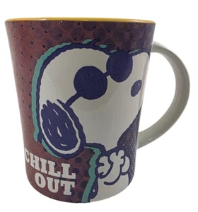 Peanuts Snoopy CHILL OUT 14 Oz Ceramic Coffee Tea Mug - Imagen 1 de 15