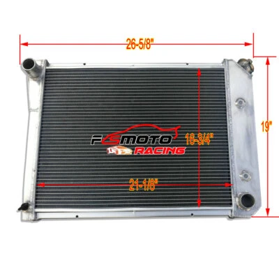 Radiador de aluminio 21" núcleo para Chevy Nova Camaro 1968-1987 El Camino Monte Carlo Foto 1 de 4