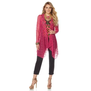 Nikki by Nikki Poulos "Jacklyn" Short Crochet Duster in Small - Picture 1 of 1