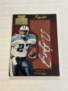 1999 ABSOLUTE SSD EDDIE GEORGE BOSS HOGS LEATHER ON CARD AUTO TITANS SSP Z2 - Picture 1 of 2