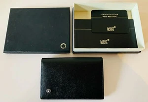 Montblanc Extreme Card Case Card Holder Black Leather - Picture 1 of 5