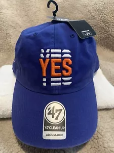 NEW Rare YES YES YES NY Islanders NHL '47 Blue Dad Hat Cap Adult Adjustable Back - Picture 1 of 9