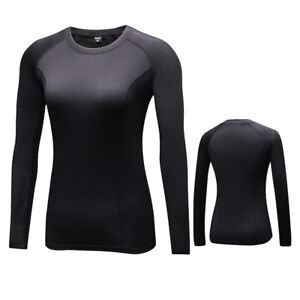 Women's Wintergear Compression Thermal Baselayer Long Shirts Thumb Holes Tops