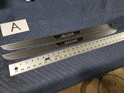 Jaguar X-Type X400 2002-2008 placa de umbral de puerta delantera L y R placa rasguño OEM #2015E Foto 1 de 4