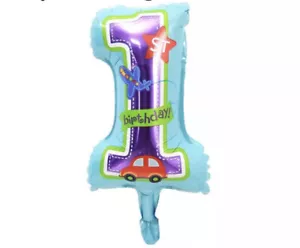 NEW Happy Birthday Boy 1st Birthday Mylar Foil Balloon 16”x9” - Picture 1 of 2