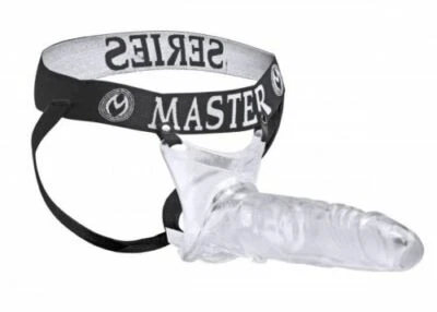 Master Series Grand Mamba XL Cock Sheath Clear - Male Hollow Strap-on Sleeve - Image 1 of 3