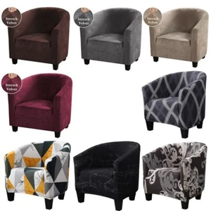 Club Chair Cover Stretch Armchair Slipcover Bar Living Room Tub Chair Protector - Picture 1 of 73