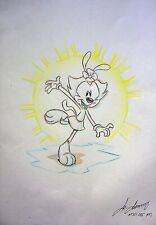 Animaniacs 1993 Moises Macasinag SIGNED Hand Inked Sketchbook Art WB Amblin