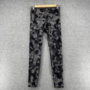 Athleta Chit Chat Tight Leggings Girl XL/14 Black Camouflage Activewear - Picture 1 of 11