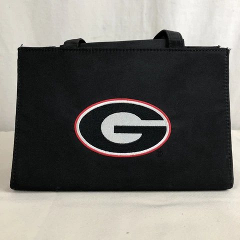 GEORGIA BULLDOGS LADIES HANDBAG BLACK SANDOL LIVING FASHION Cover