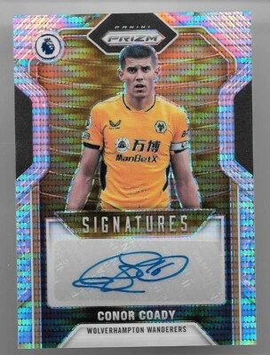 2021-22 Panini Prizm Premier League Prizm Autograph Auto Card : Conor Coady - Image 1 of 2