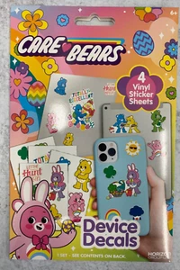 Care Bears Easter Device Decals 4 Sticker Sheets waterproof Sunshine Lucky - Picture 1 of 2