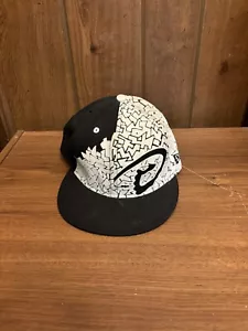 Arizona Diamondbacks Vintage Black And White Felt Baseball Hat Size 7 3/8 - Picture 1 of 8