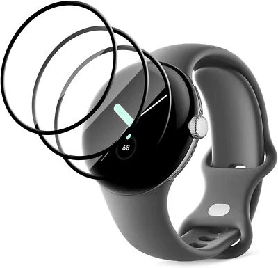 For Google Pixel Watch 1/2/3 41mm Full Cover Tempered TPU Screen Protector - Image 1 of 4