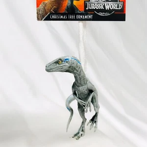 Jurassic World blauer Velociraptor - NEU - Raptor Markenzeichen Weihnachtsschmuck 2020 - Bild 1 von 9